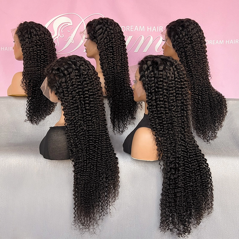 13x6 Lace Frontal Wig Deep Curly Natural Color Lace Wigs For Wholesale